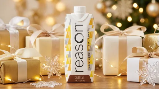 Reason Chocolate with Christmas gifts