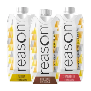Reason Nutrition Beverage Samples Vanilla, Chocolate and Strawberry Flavors