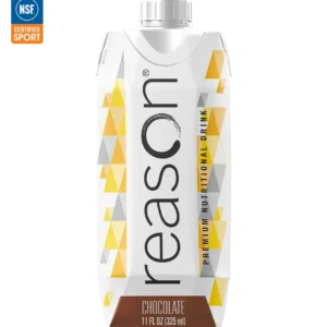 Reason Nutritional Beverage - Chocolate single carton with NSF Certified for Sport logo